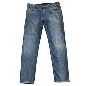 7 For All Mankind Jeans Mens Sz 36x32 Blue Paxtyn Slim Fit Tapered Leg Stretch